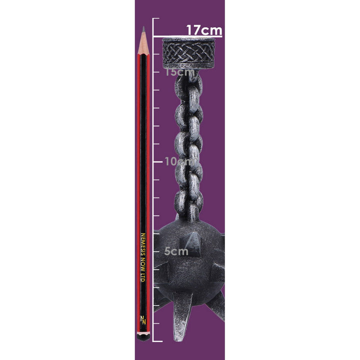 Meteor Hammer Medieval Gothic Candle Holder D7304C25