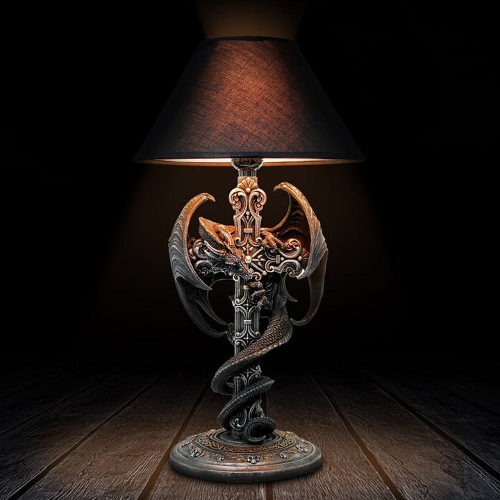 Dragons Crucis Gothic Plug In Lamp D7305C25