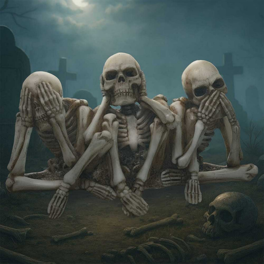 Three Wise Corpse Figurines D7404A26