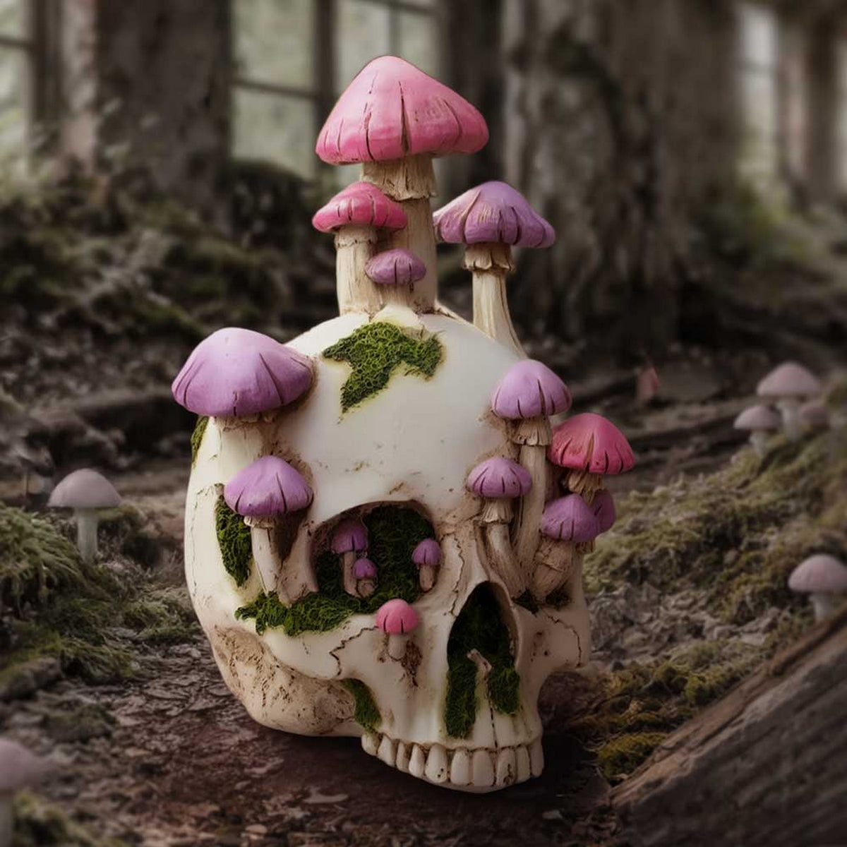 Sporebound Skull Figurine 29.5cm D7498B26