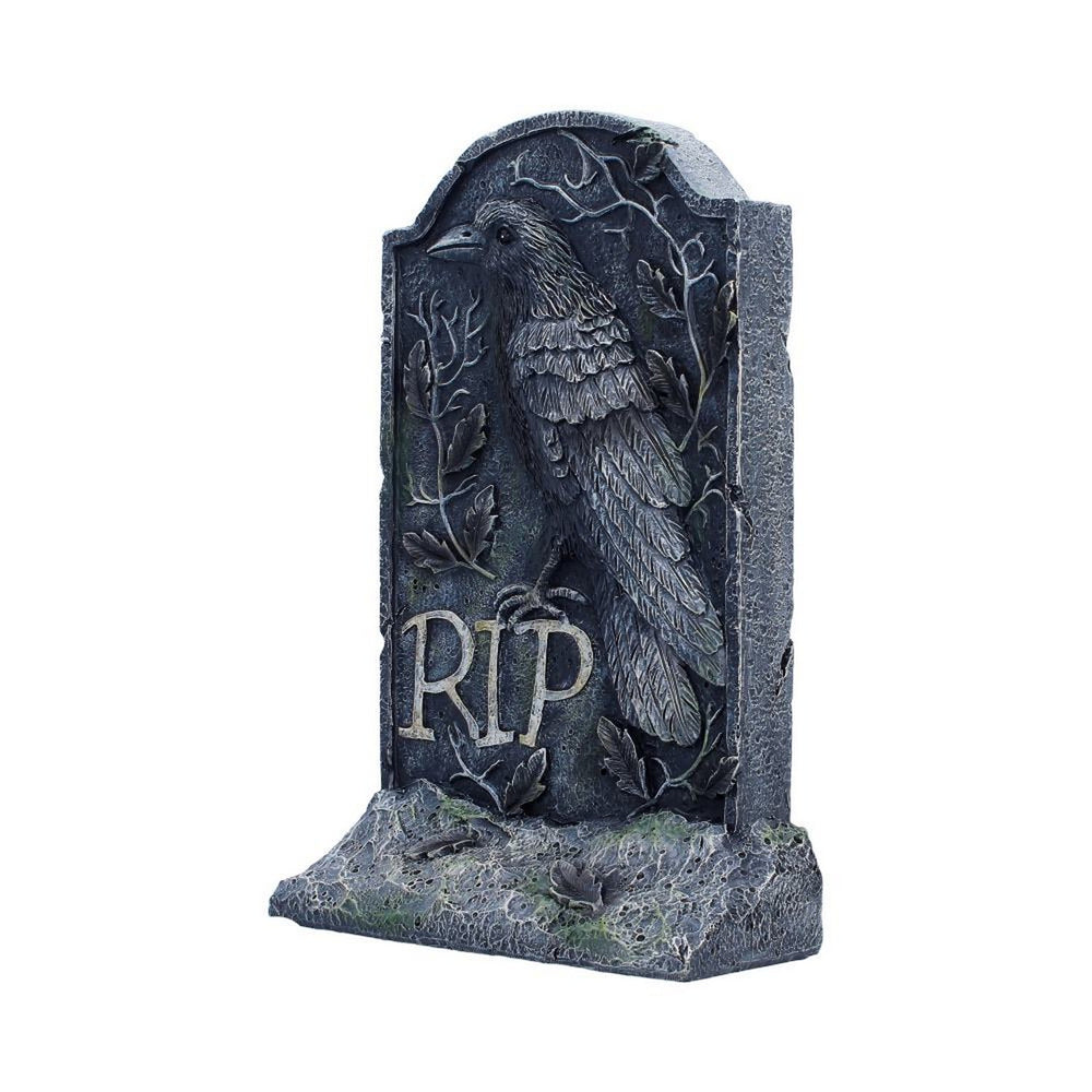 The Last Perch Gothic Raven Gravestone 25.3cm D7499B26