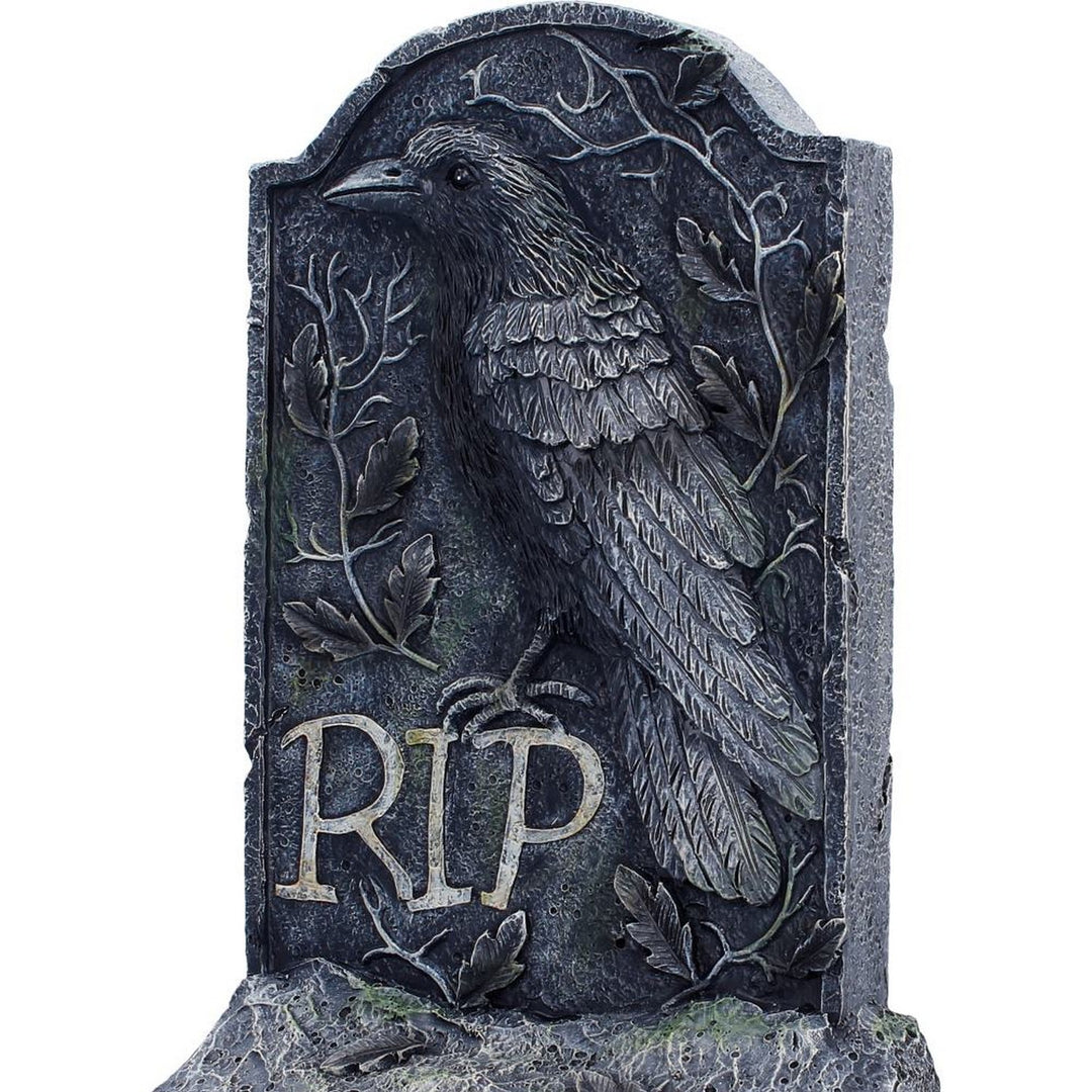 The Last Perch Gothic Raven Gravestone 25.3cm D7499B26