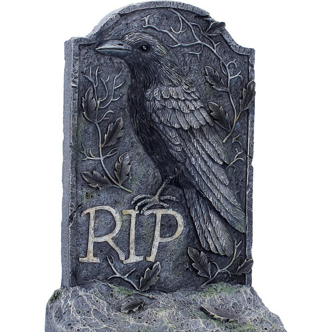 The Last Perch Gothic Raven Gravestone 25.3cm D7499B26