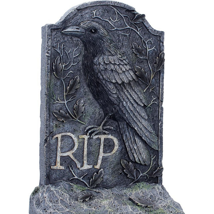 The Last Perch Gothic Raven Gravestone 25.3cm D7499B26