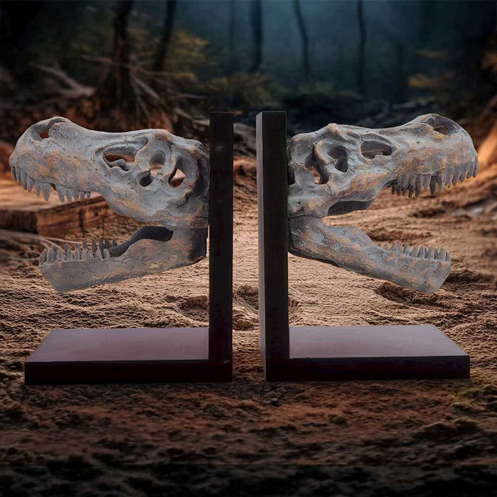 Tyrannossaurus Rex Skull Bookends 17.1cm D7554B26