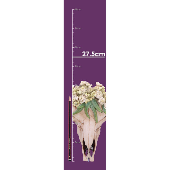 Floral Crown Skull Ornament 27.5cm D7575B26