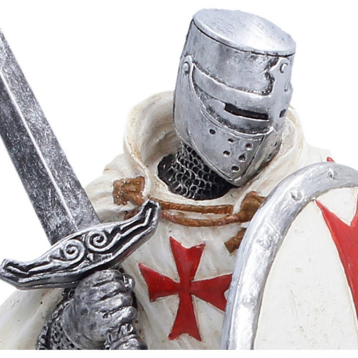 White Knight Templar Figurine 18.5cm D7623B26