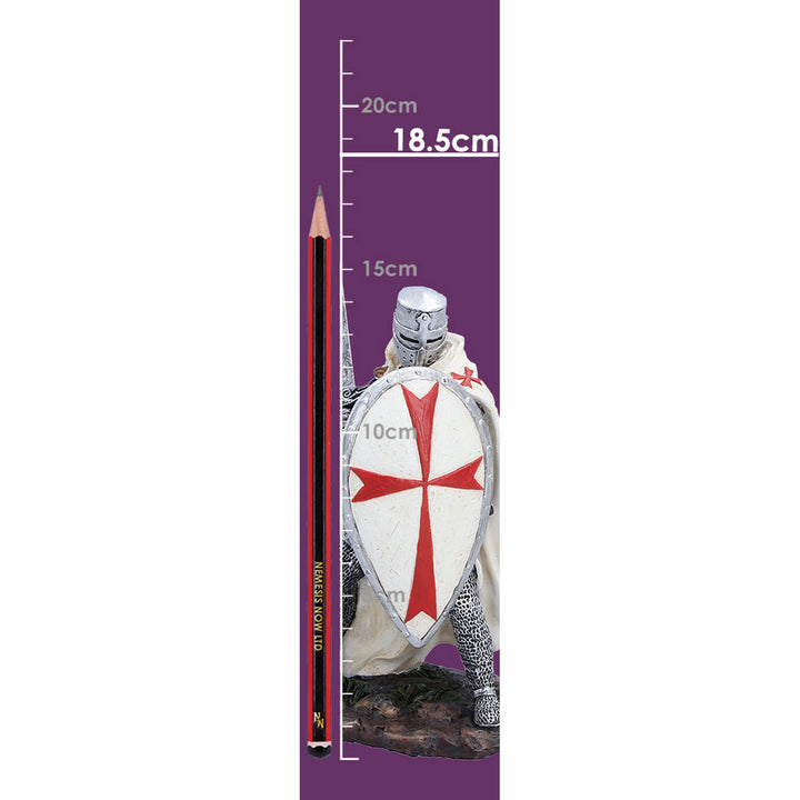 White Knight Templar Figurine 18.5cm D7623B26