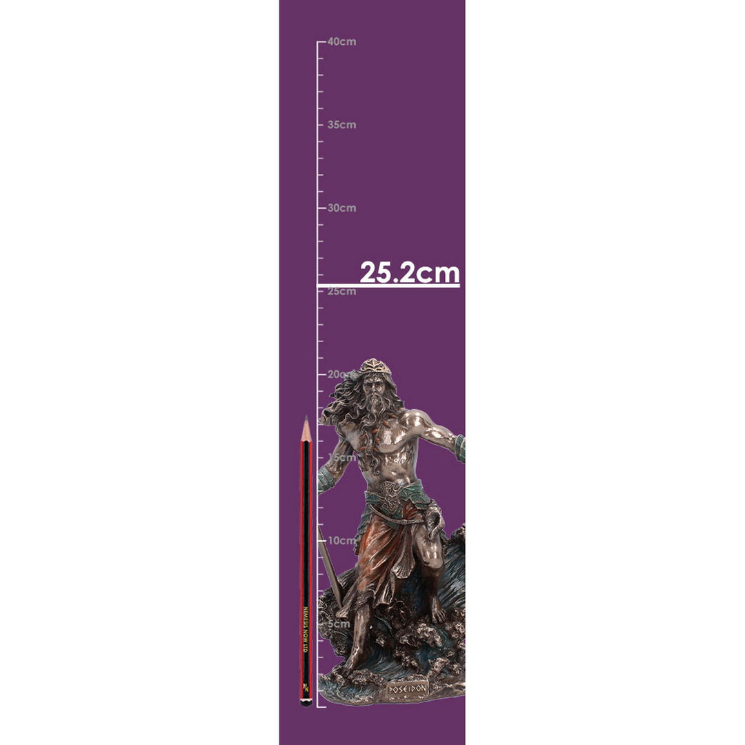 Poseidon Greek God of the Sea Figurine 25.2cm D7628B26