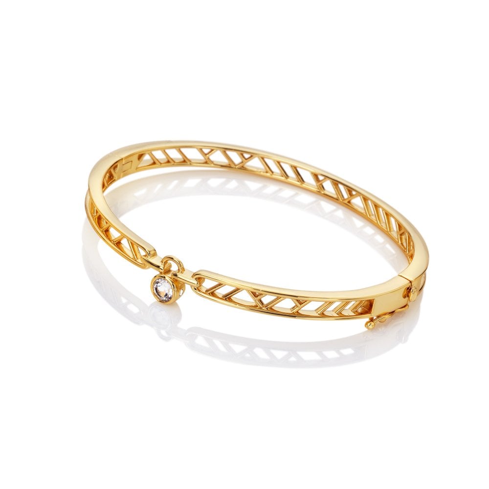 18ct Gold Plated HD X GE Revolve Bangle DC222