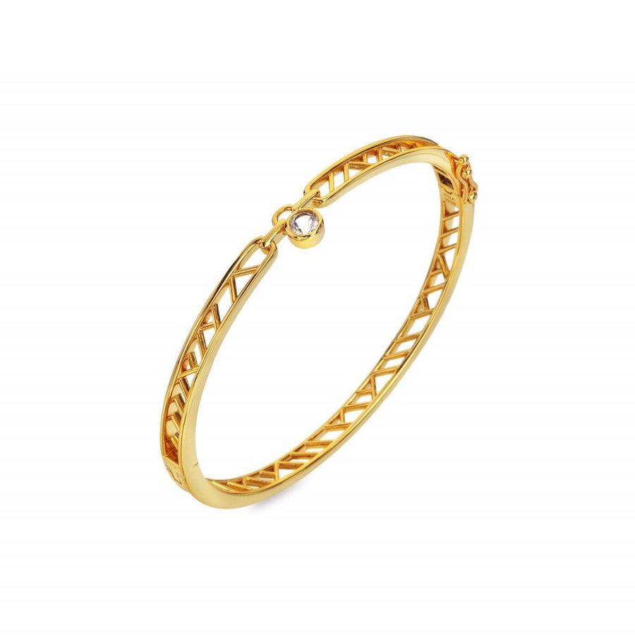 18ct Gold Plated HD X GE Revolve Bangle DC222