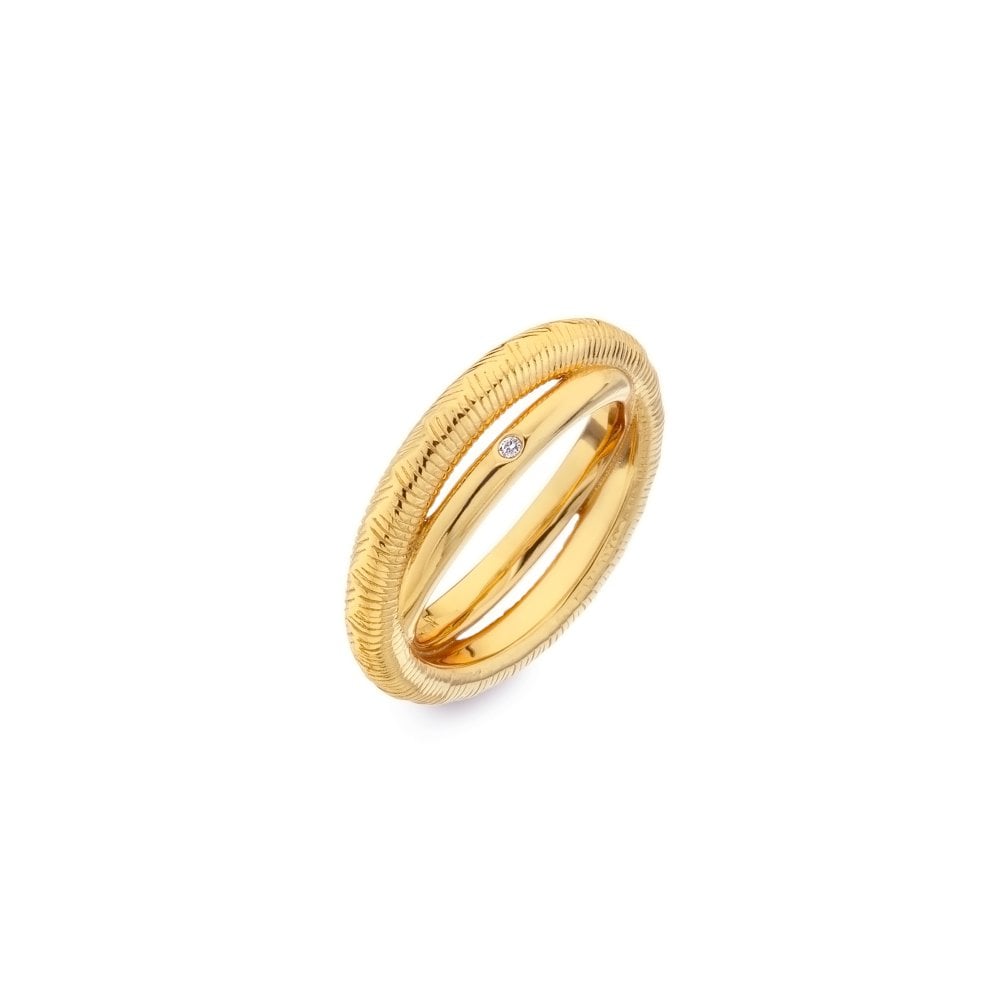 Sterling Silver Droplet Two Tone Bangle DC229