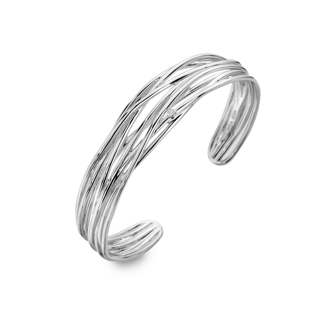 Hot Diamonds Sterling Silver String Bangle  DC237