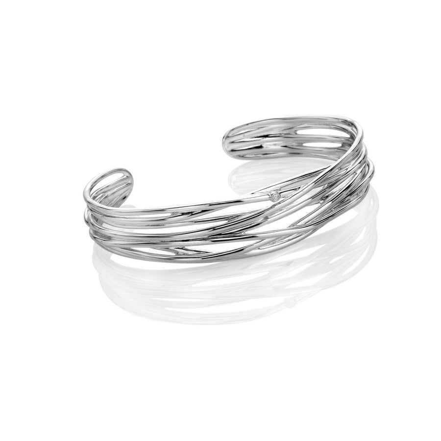 Hot Diamonds Sterling Silver String Bangle  DC237