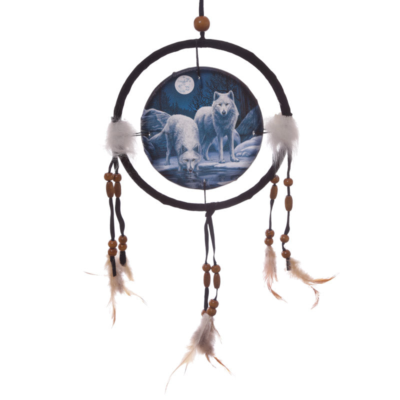 Lisa Parker Warriors of Winter Wolf Dreamcatcher 16cm DCPA06U