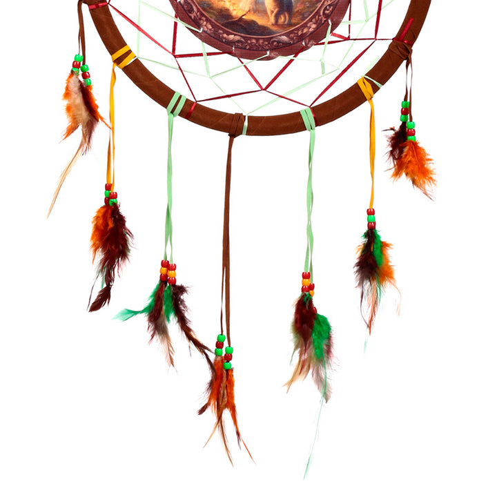 Fairy Dream Wolf & Cub Dreamcatcher 33cm DCPB02U