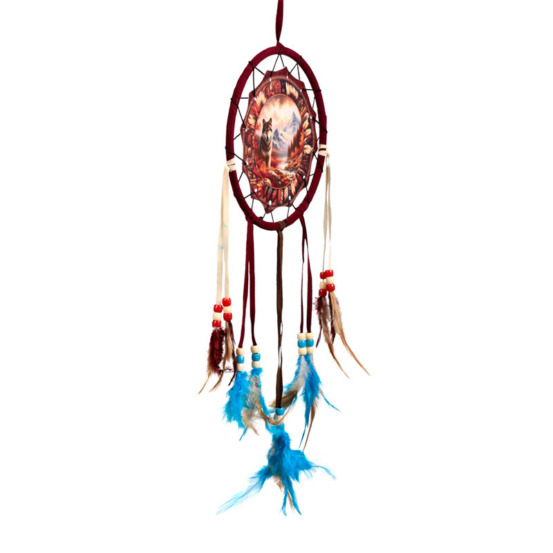 Autumnal Wolf Dreamcatcher 16cm DCPB06T