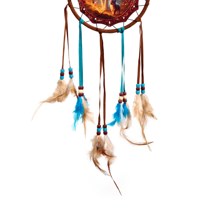 Fairy Dream Wolf & Cub Dreamcatcher 16cm DCPB06U