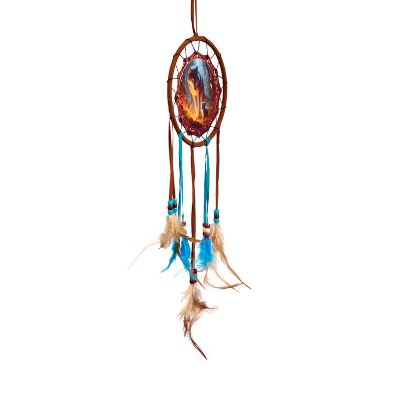 Fairy Dream Wolf & Cub Dreamcatcher 16cm DCPB06U
