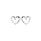 Classic Silver Heart Earrings DE845
