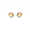 Gold earrings with diamond accents 