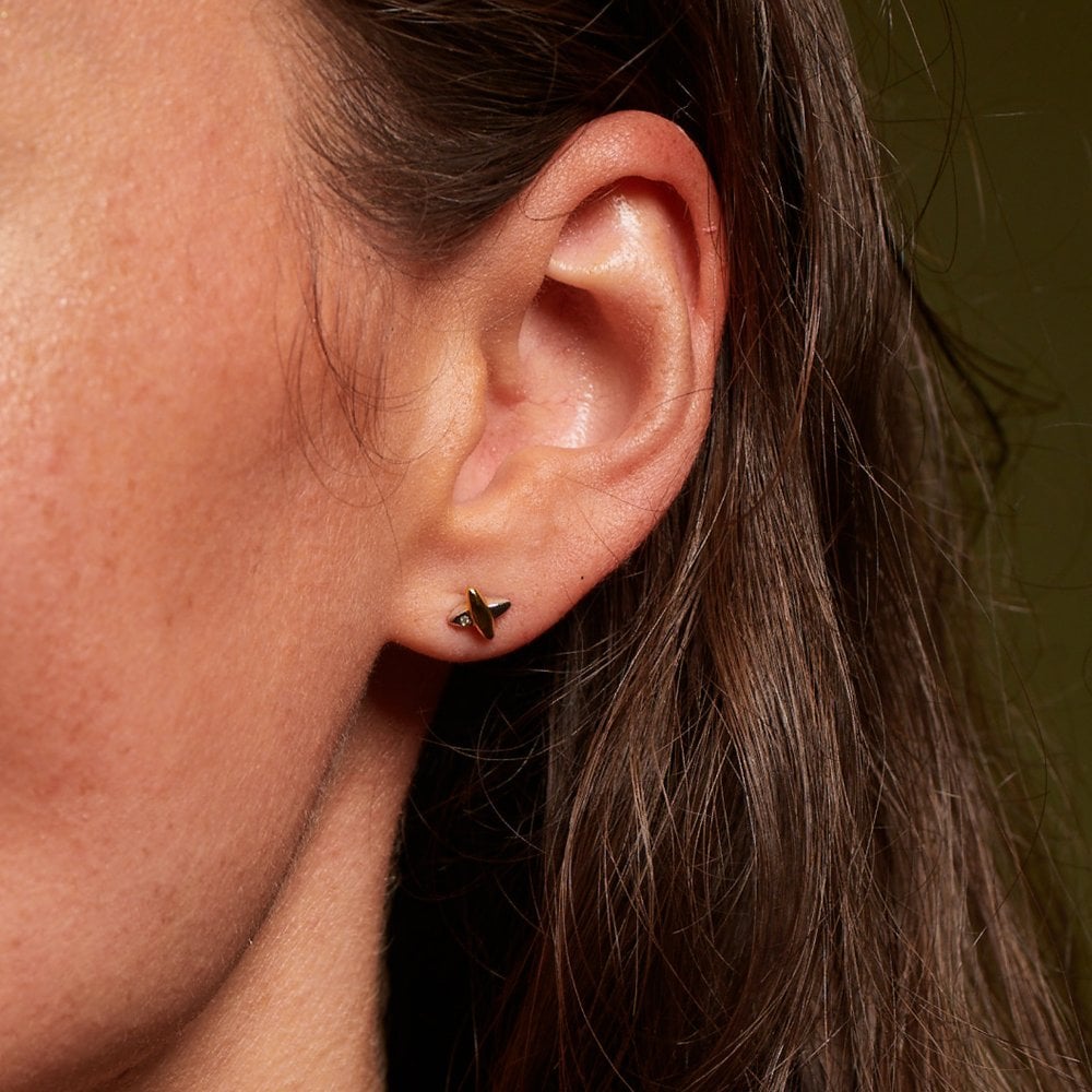 Close-up of an ear with a small earring