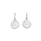 Silver teardrop earrings with textured finish 