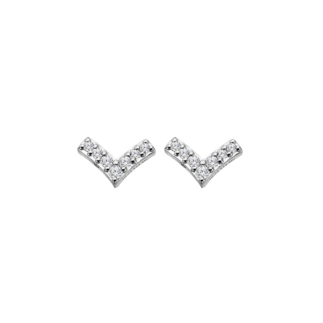 Hot Diamonds Sterling Silver White Topaz Lustre Earrings DE877