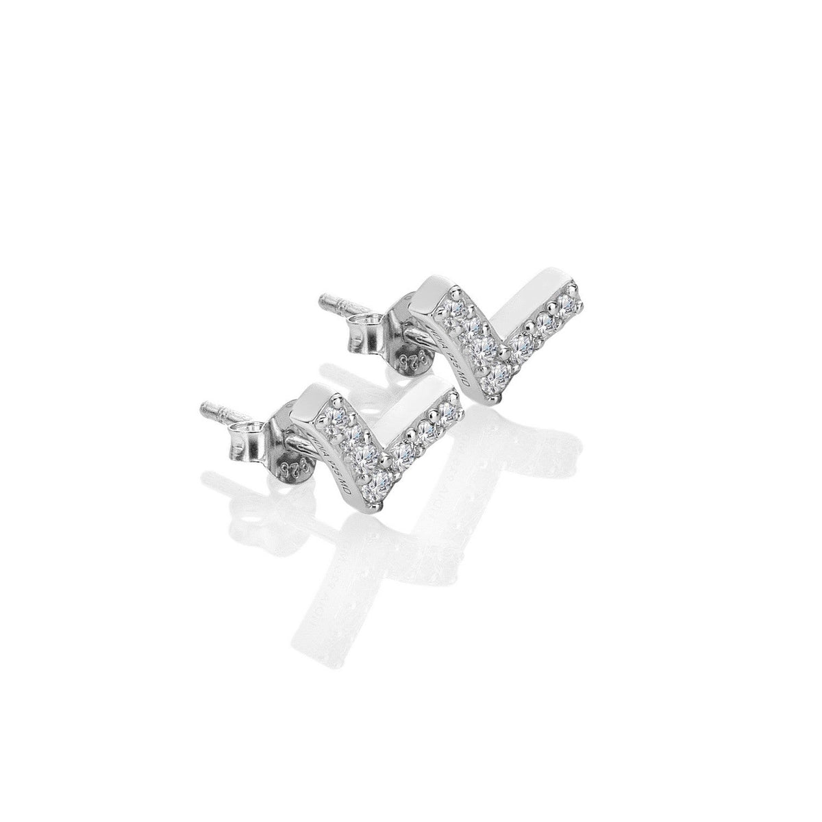 Hot Diamonds Sterling Silver White Topaz Lustre Earrings DE877