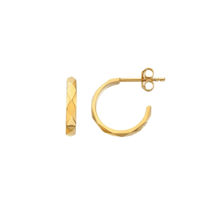 HD x Gold Plateden Edit Sterling Silver 18ct Gold Plated Harlequin Earrings DE883