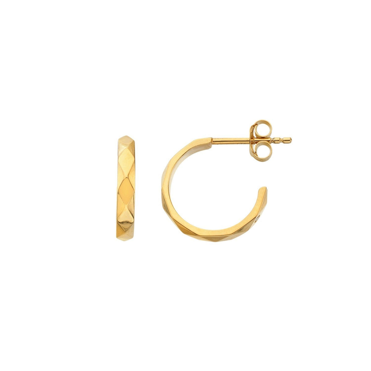 HD x Gold Plateden Edit Sterling Silver 18ct Gold Plated Harlequin Earrings DE883