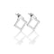 Hot Diamonds Sterling Silver Square Paired Earrings DE887