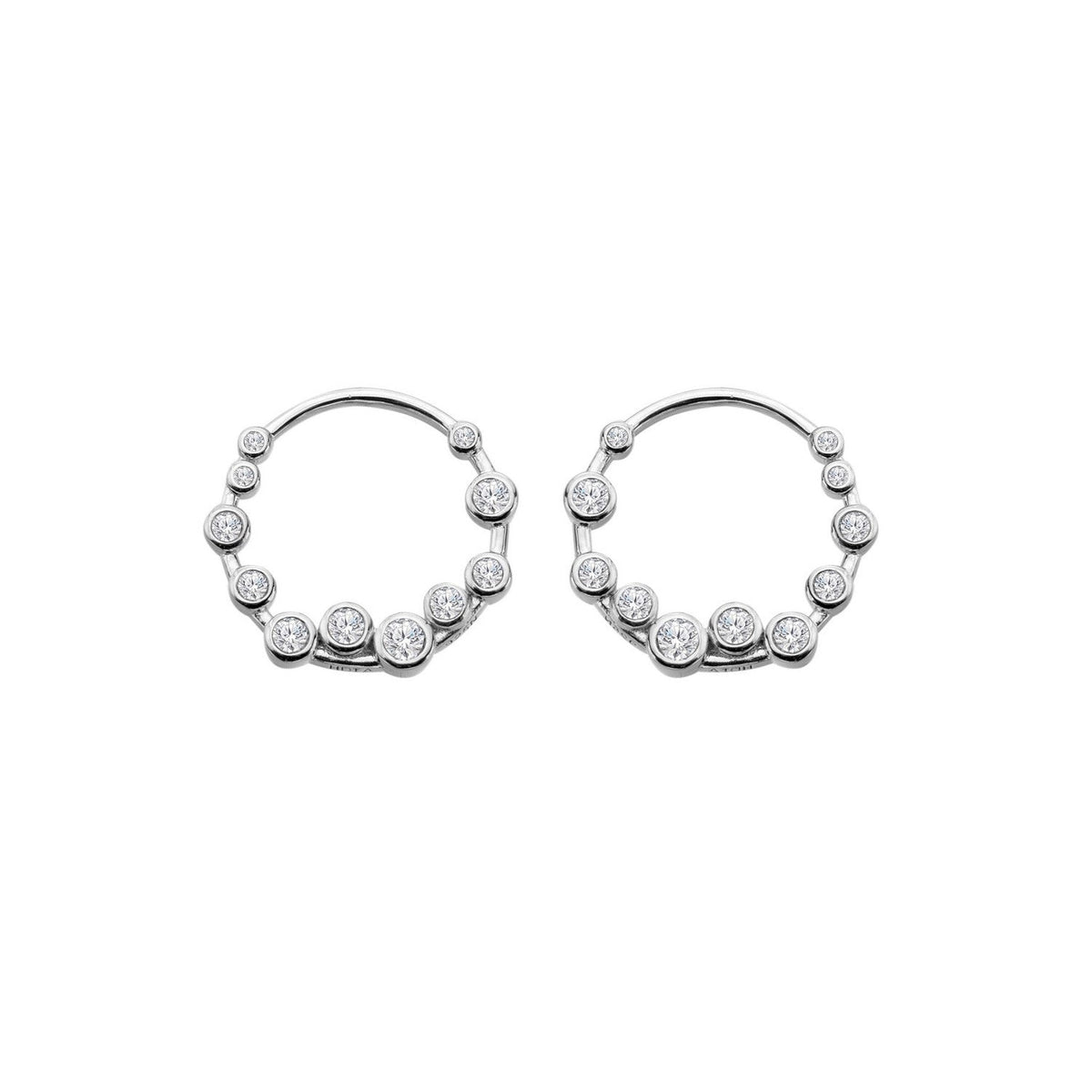 Hot Diamonds Sterling Silver White Topaz Tender Wreath Earrings DE893