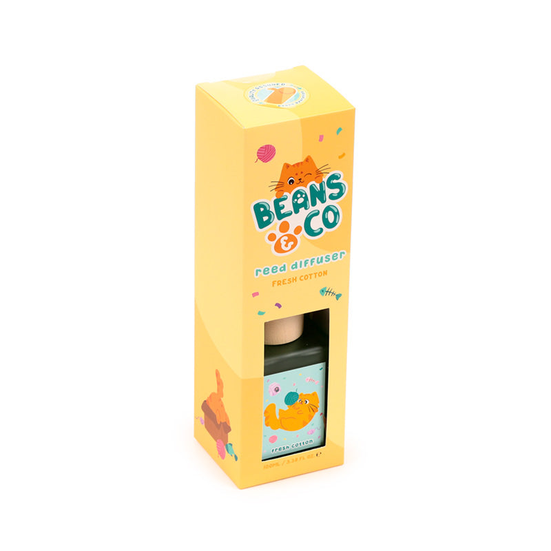 Beans & Co Fresh Cotton 100ml Reed Diffuser DIFF12
