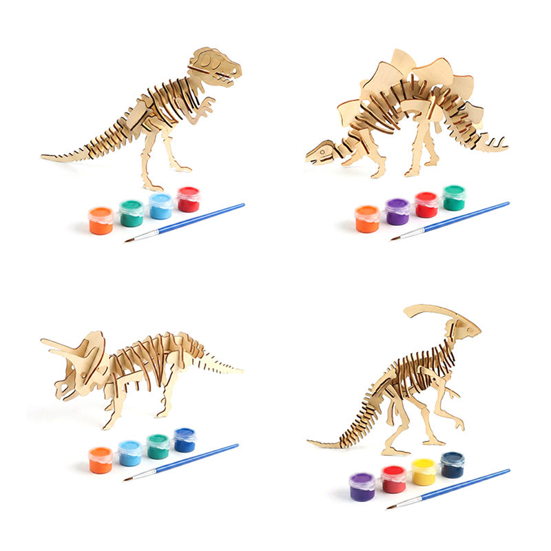 Dinosaur Skeleton Paint Your Own DIY Puzzle Decoration DIY10