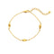 Gold bracelet with decorative elements 