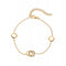Gold bracelet with diamond accents 