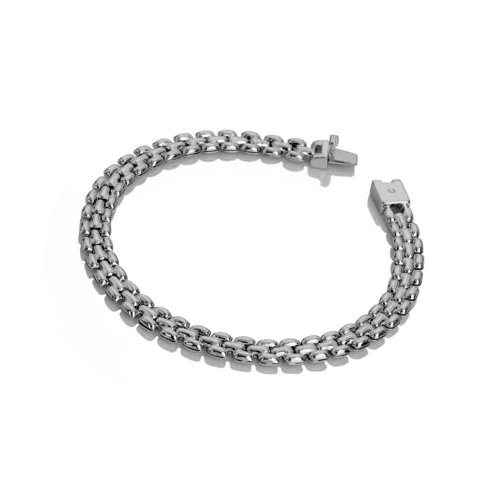 Sterling Silver Woven Chain Bracelet DL715