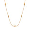 Gold necklace with small decorative elements 