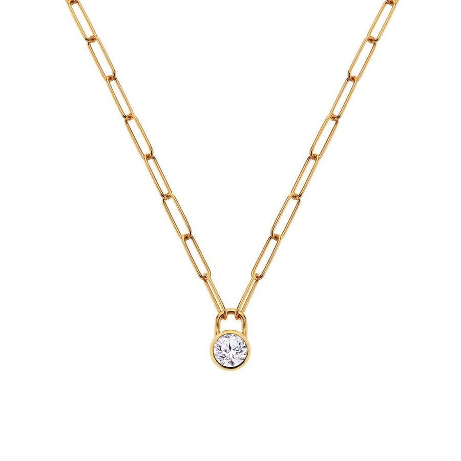 18ct Gold Plated HD X GE Revolve Necklace DN221