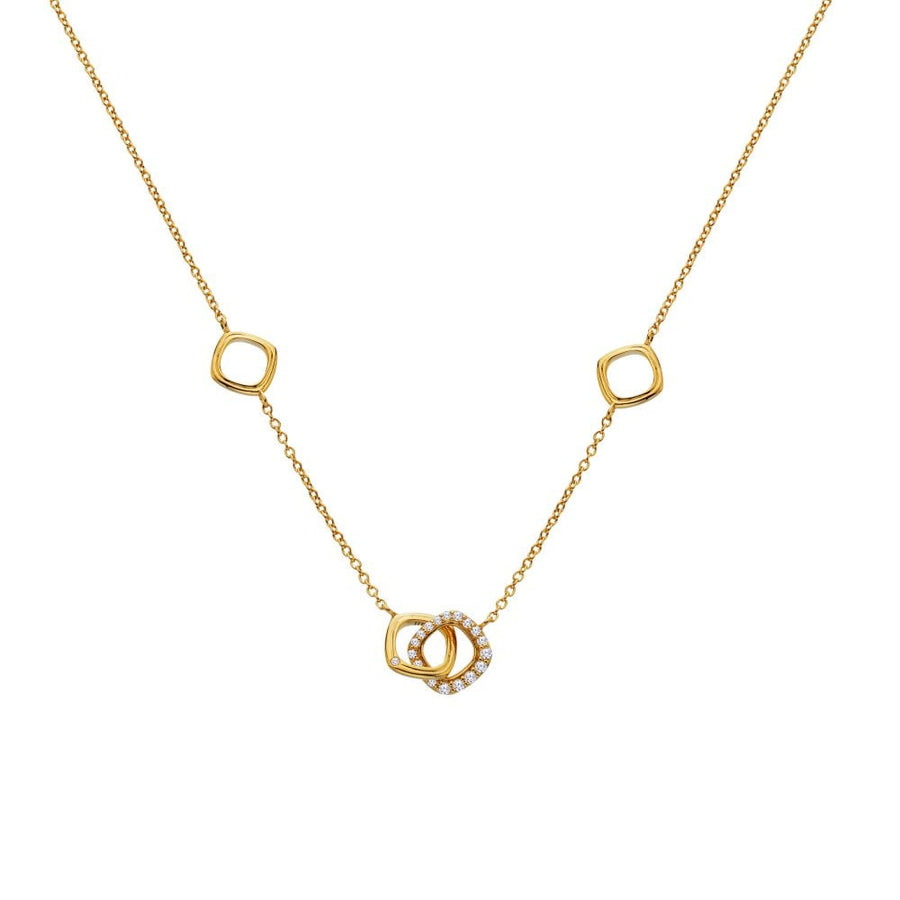 18ct Gold Plated HD X GE Connected Necklace DN223