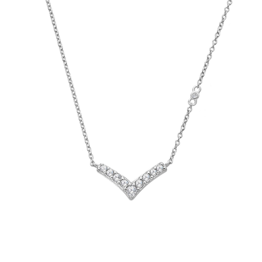 Hot Diamonds Sterling Silver White Topaz Lustre Necklace DN231