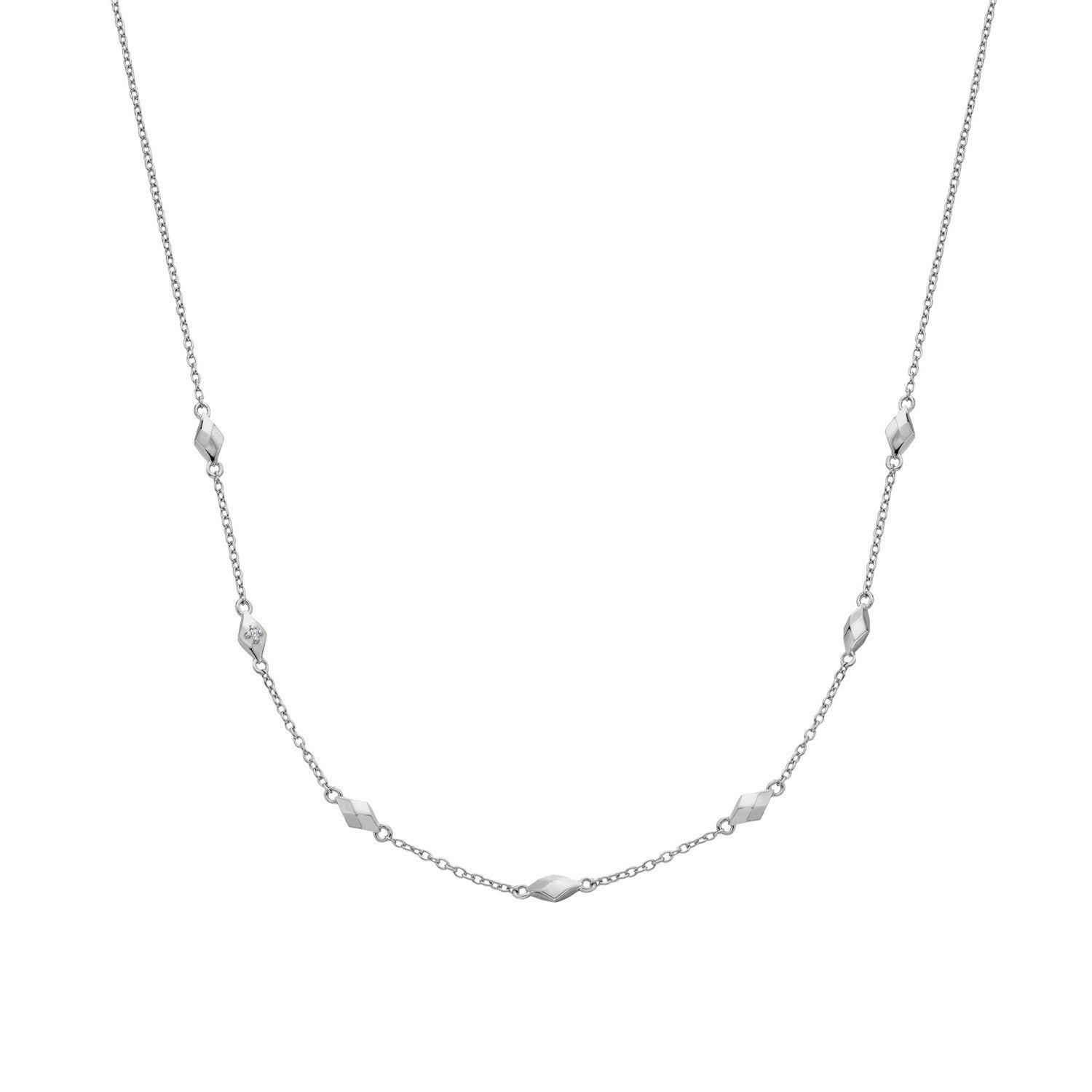Hot Diamonds Sterling Silver Harlequin Necklace DN235