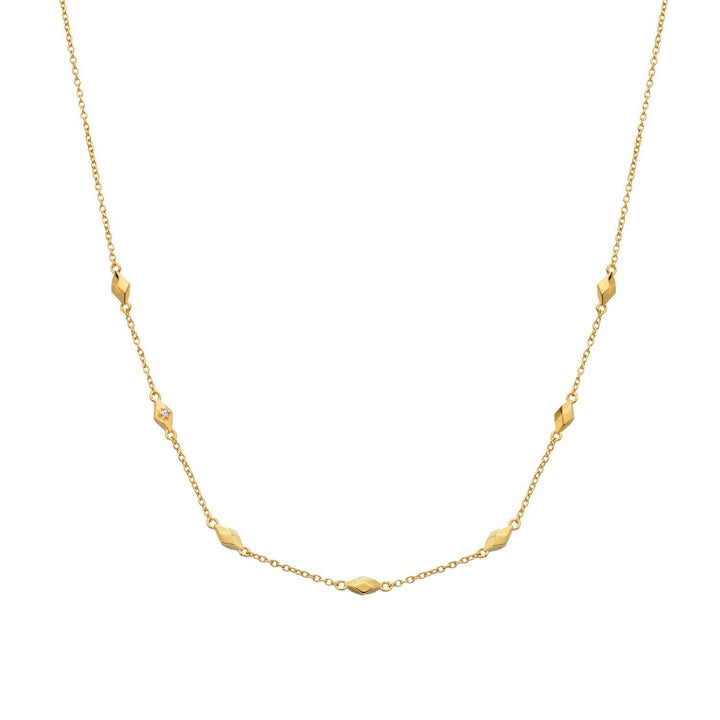 HD x Gold Plateden Edit Sterling Silver 18ct Gold Plated Harlequin Necklace DN236