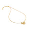 HD x Gold Plateden Edit Sterling Silver 18ct Gold Plated White Topaz SOL Necklace DN237
