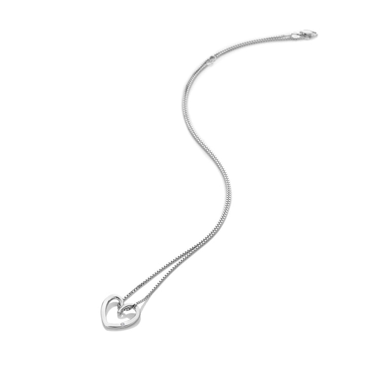 Classic Silver Heart Pendant  DP1089