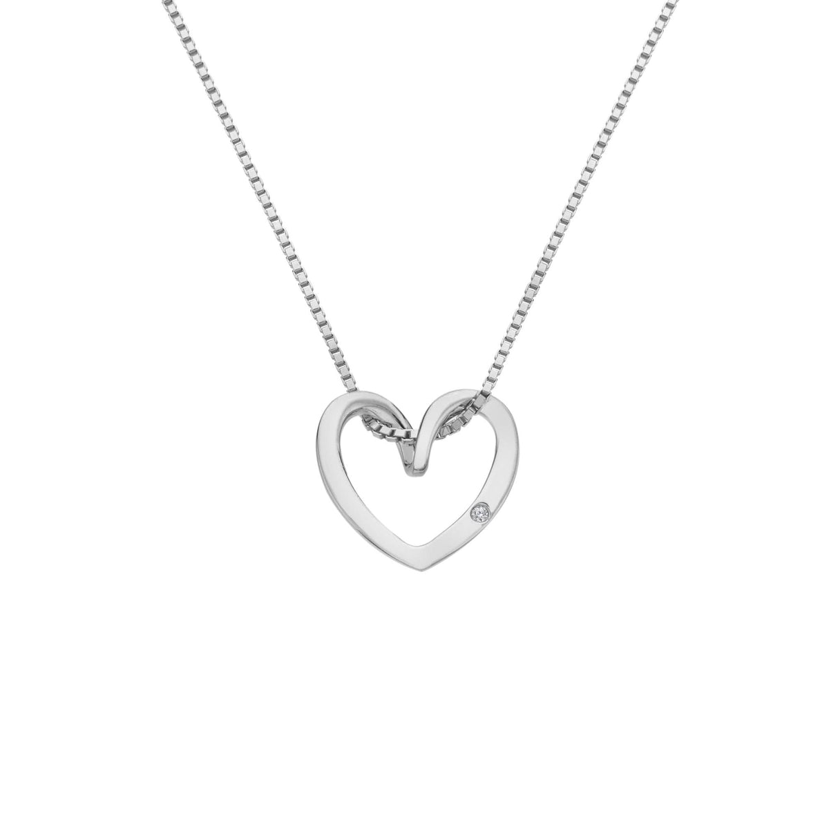 Classic Silver Heart Pendant  DP1089