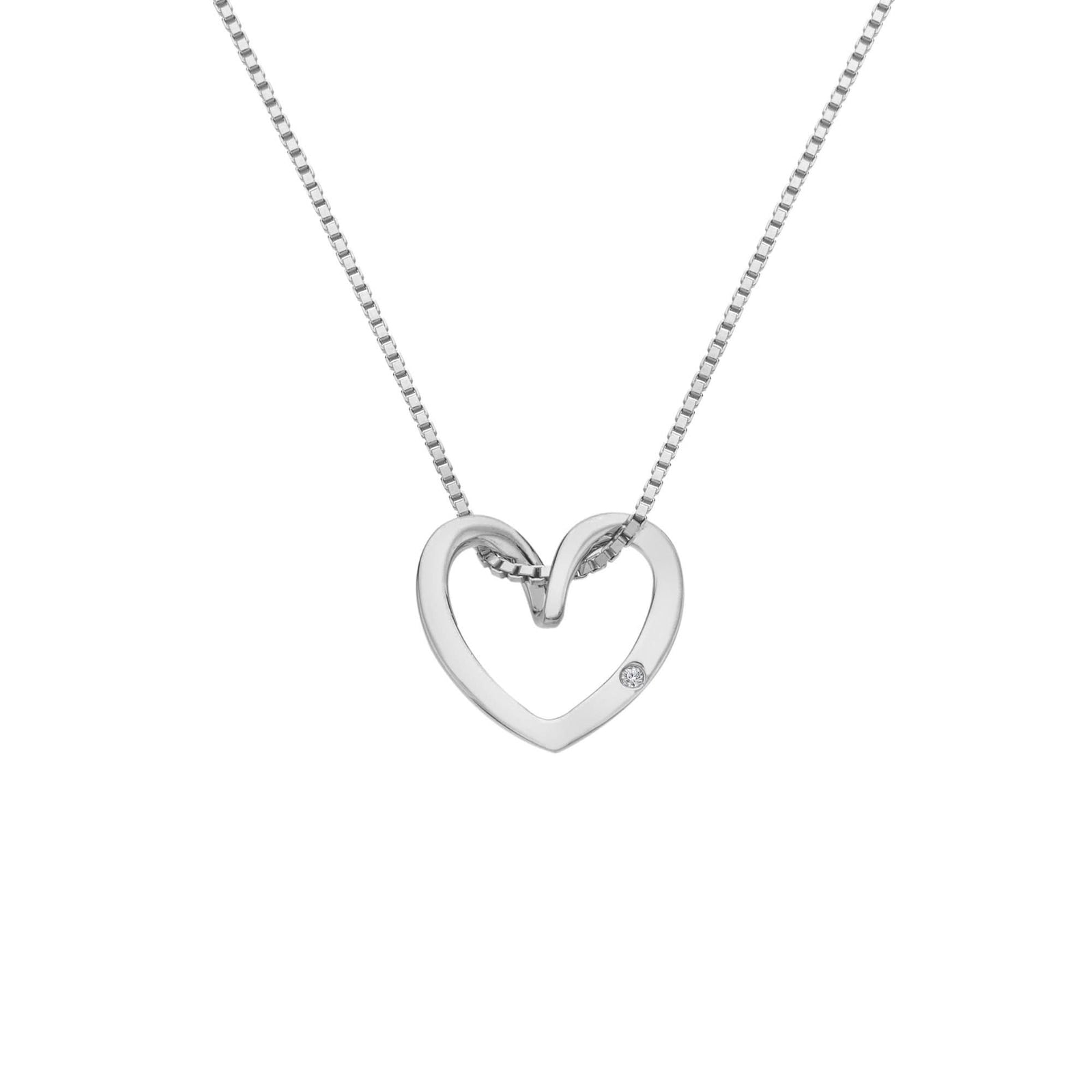 Classic Silver Heart Pendant  DP1089