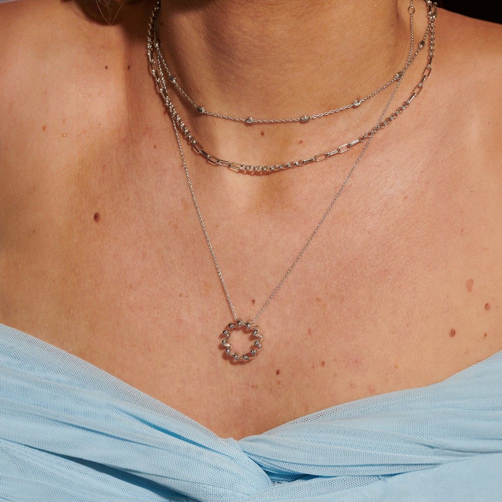 Hot Diamonds Sterling Silver Twist Pendant DP1096