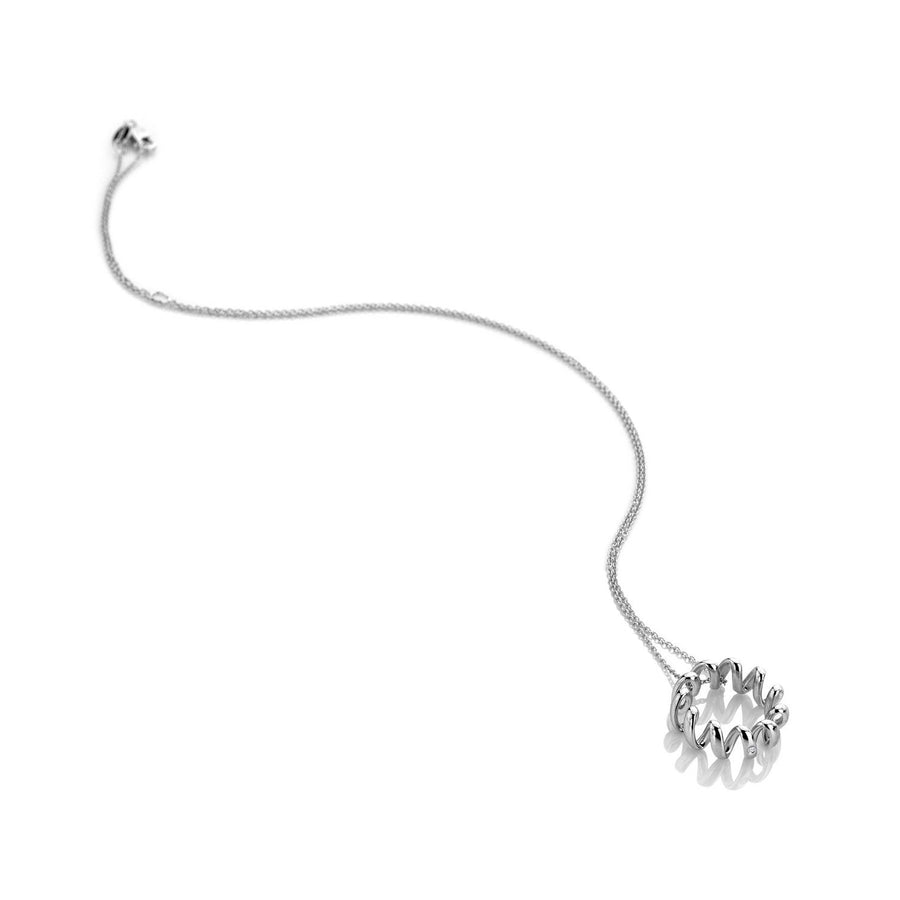 Hot Diamonds Sterling Silver Twist Pendant DP1096